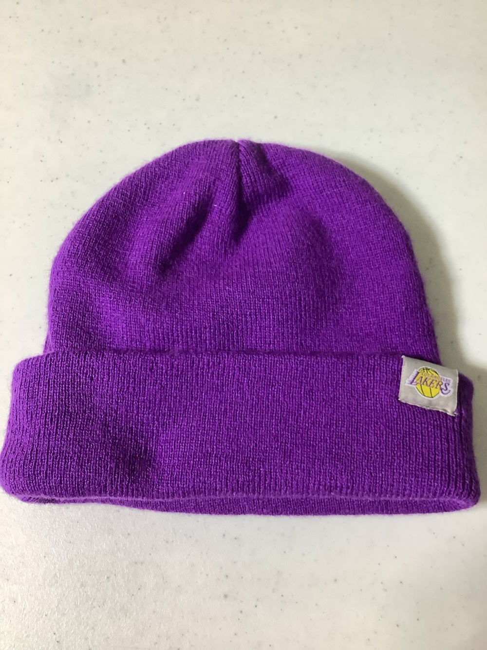 Los Angeles Lakers purple beanie